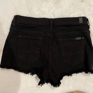 7 for all mankind Black Jean Short size 26